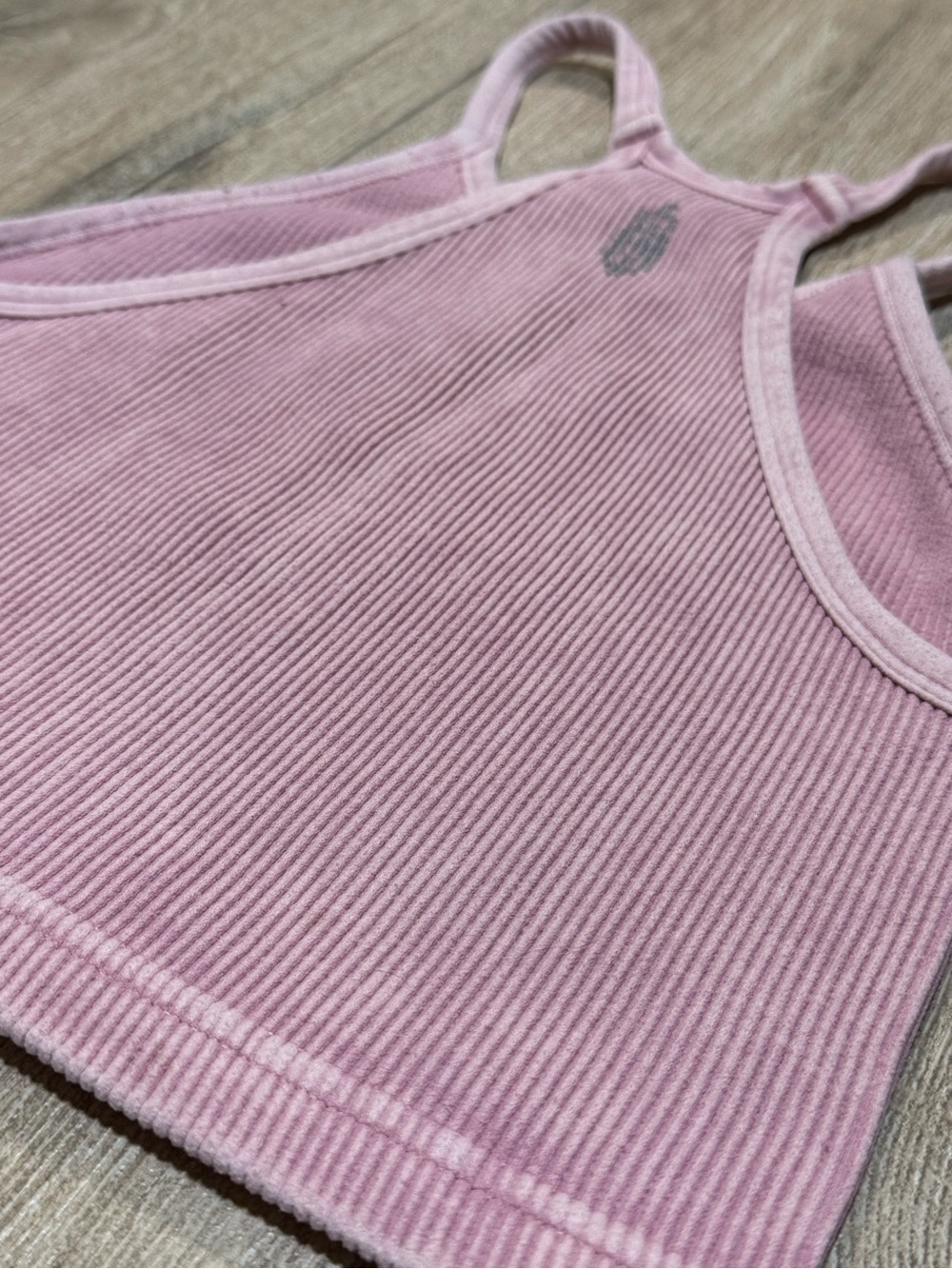 Free People Movement Happiness Runs Ribbed Crop Tank Top Pink XS/S - Picture 5 of 9